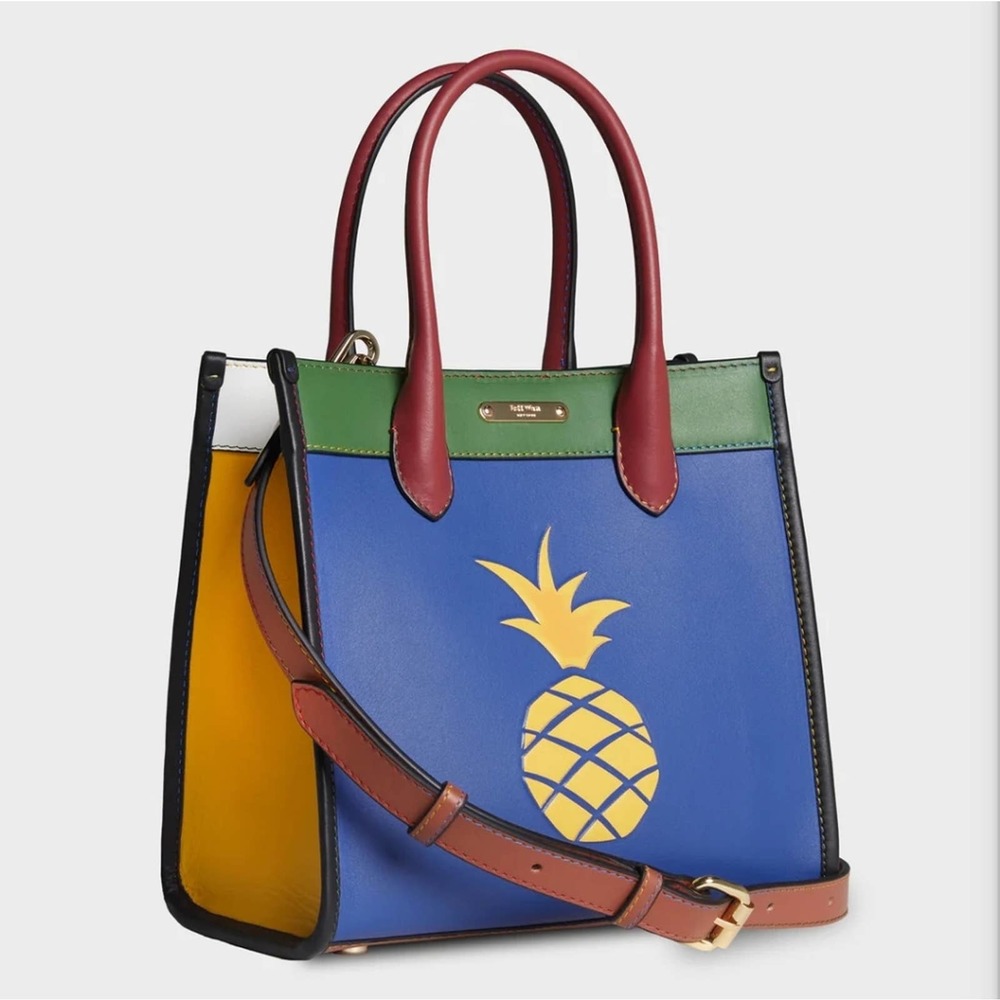 NWT Jeff Wan Hampton Tote 22 in Inclusive Rainbow Colorblock crossbody bag purse